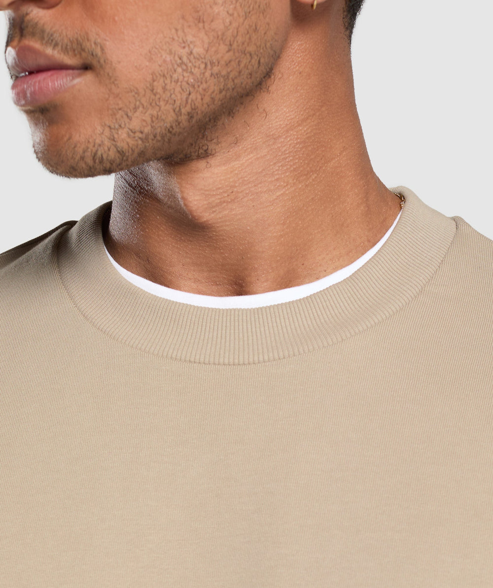 Rest Day Essentials Crew Sand Brown