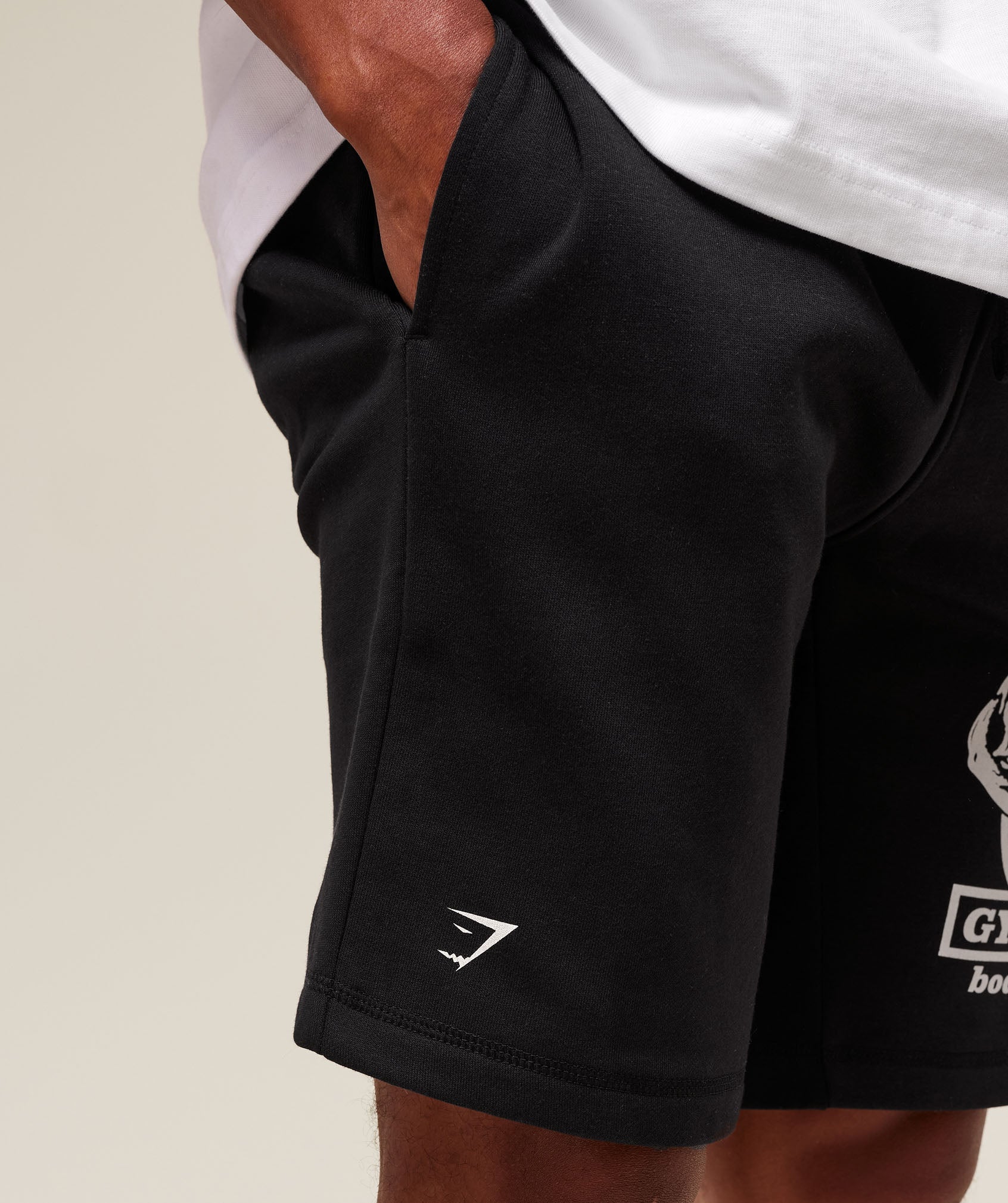 Double Bicep 9" Shorts Black