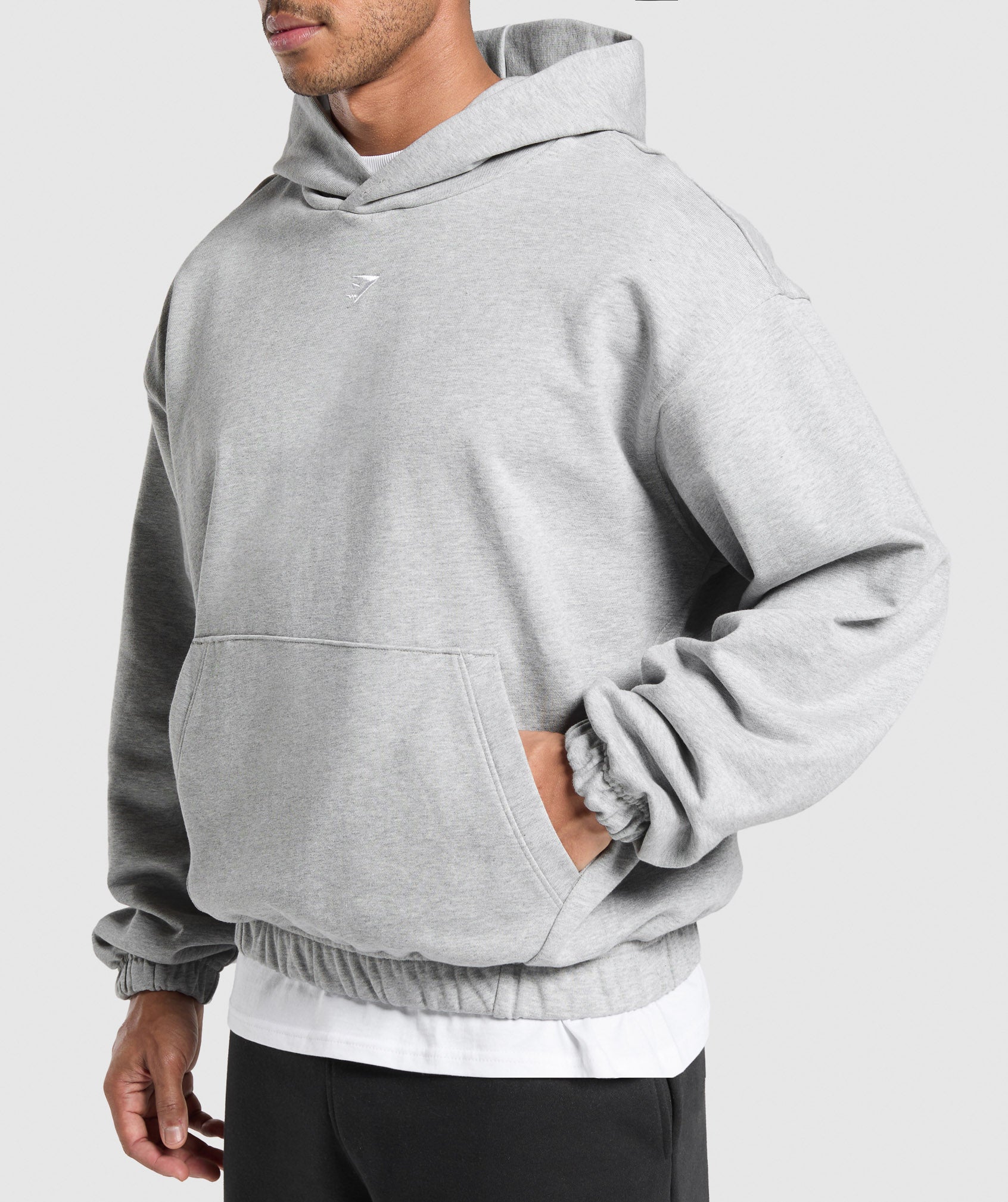 Rest Day Essentials Hoodie Light Grey Core Marl