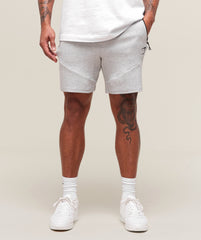 Interlock Tech 6" Shorts Light Grey Core Marl