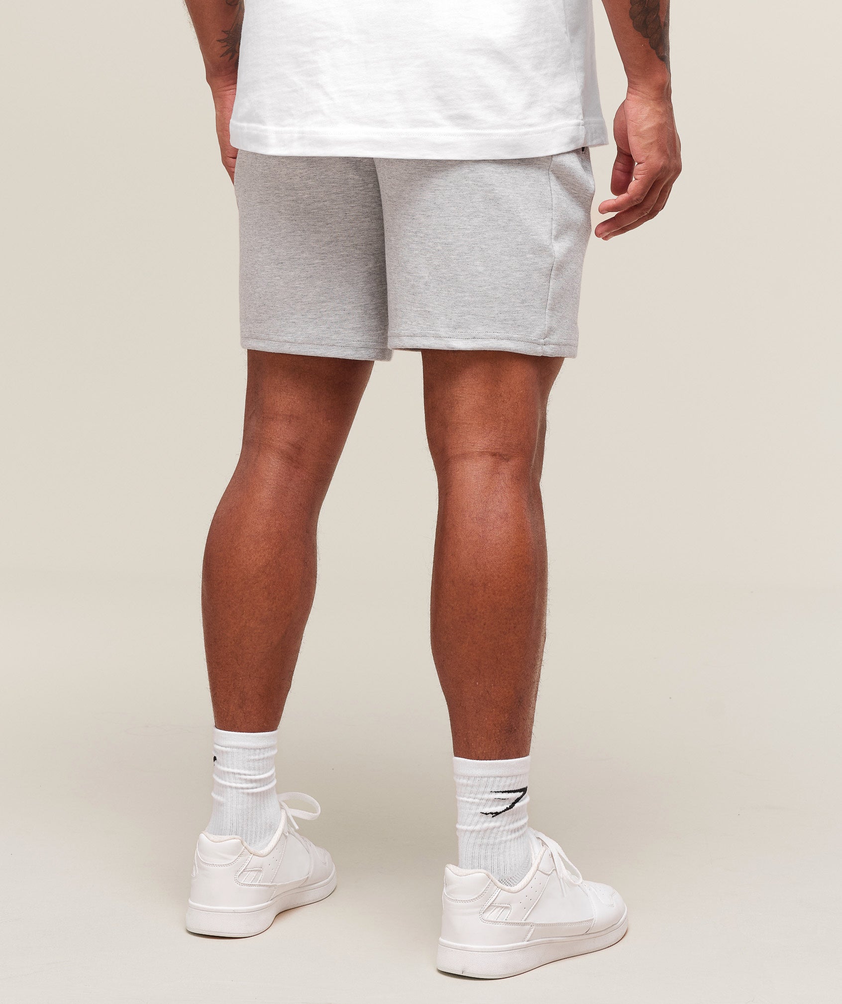 Interlock Tech 6" Shorts Light Grey Core Marl