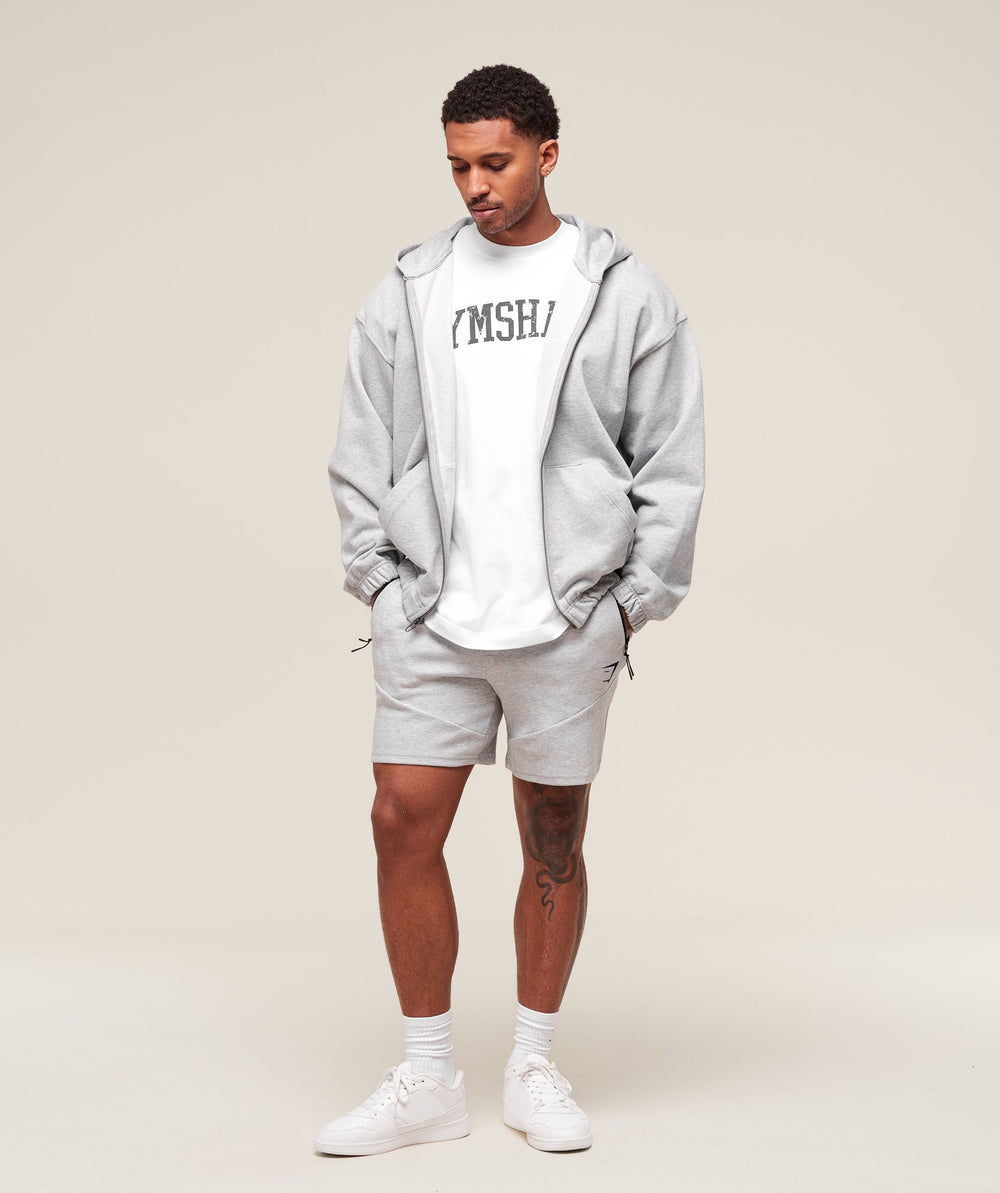 Interlock Tech 6" Shorts Light Grey Core Marl
