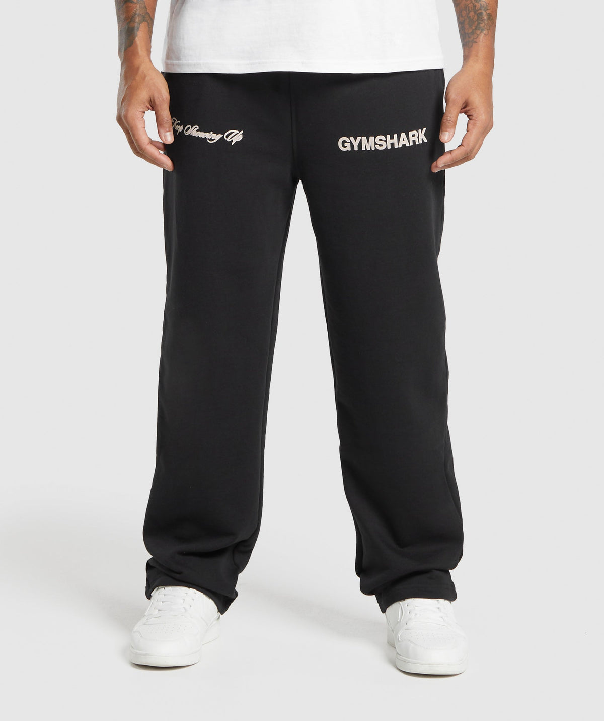 EST 2012 Straight Leg Joggers Black