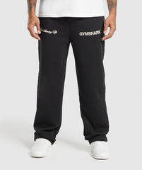 EST 2012 Straight Leg Joggers Black