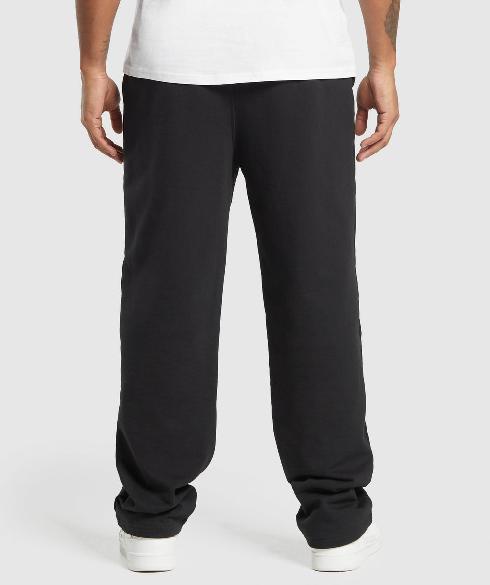EST 2012 Straight Leg Joggers Black