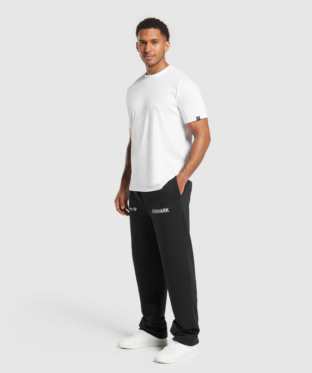 EST 2012 Straight Leg Joggers Black