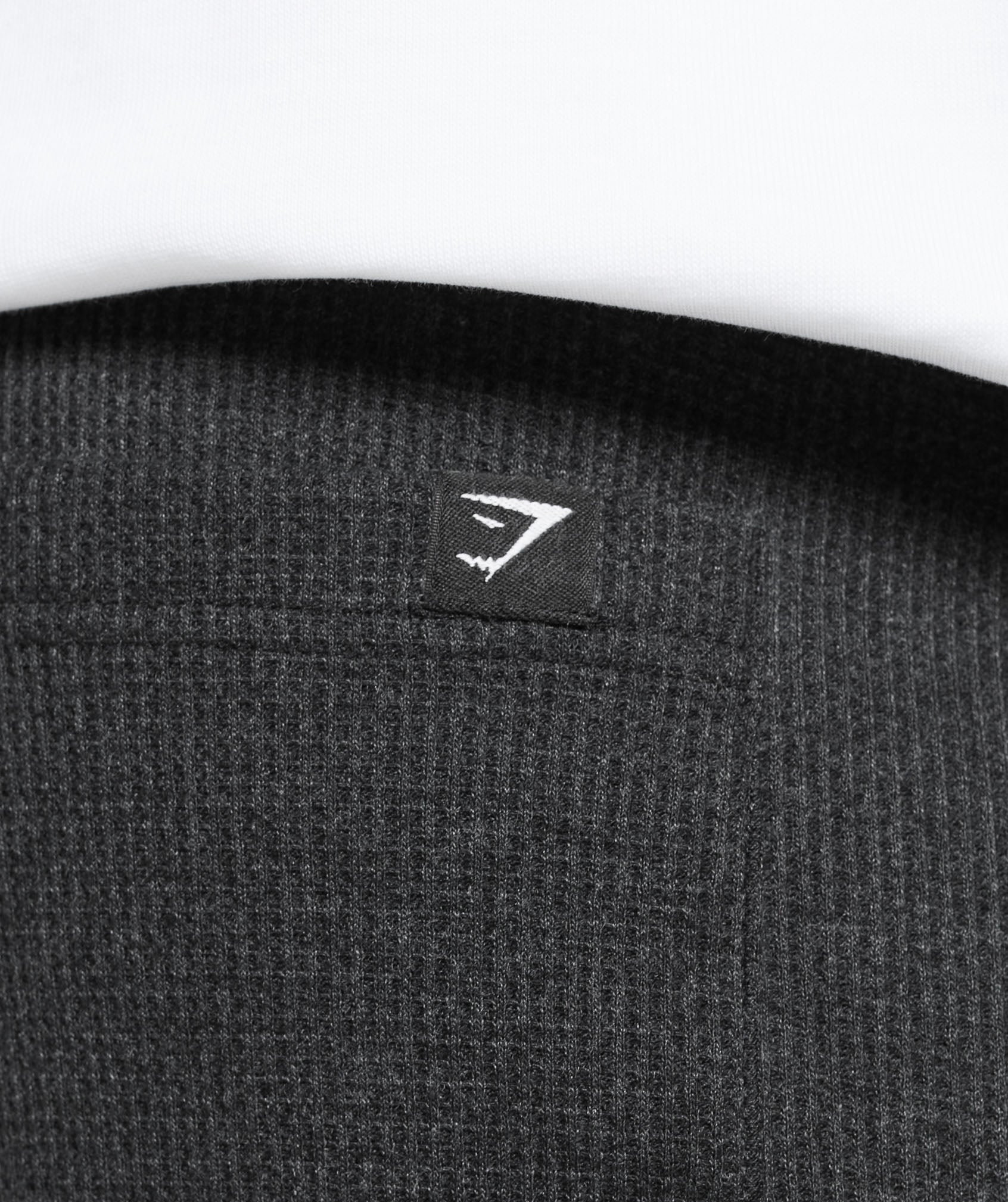 Waffle Straight Leg Joggers Black