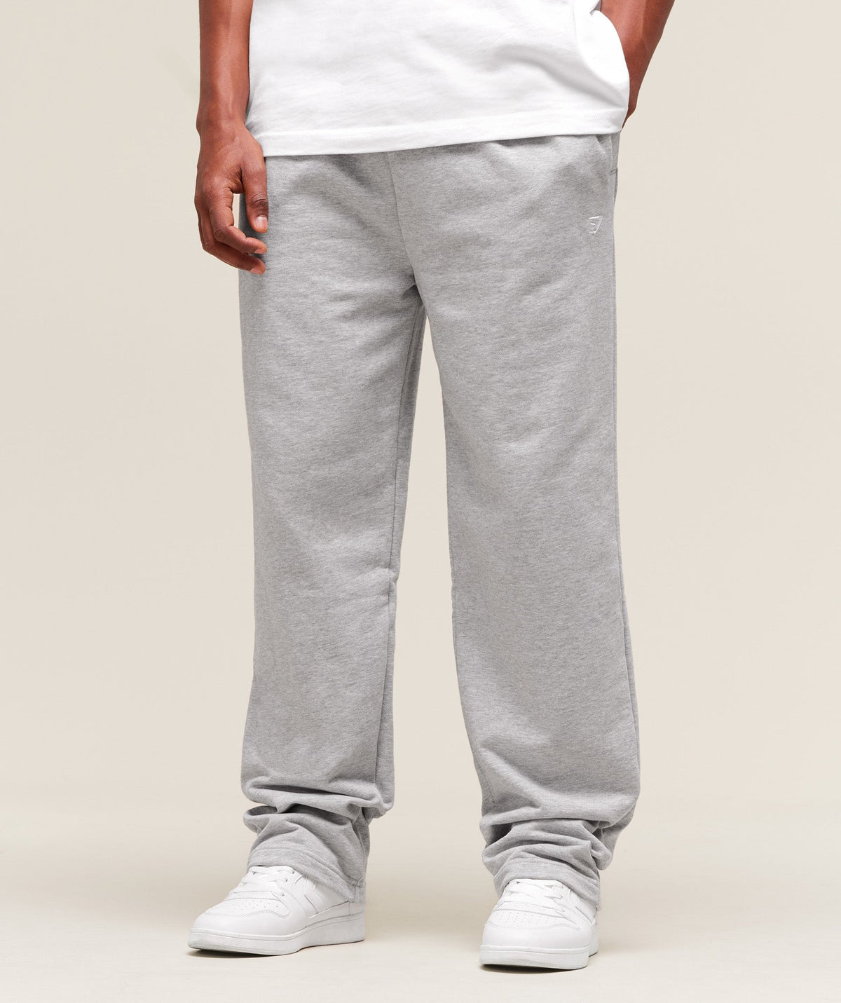 Rest Day Essentials Straight Leg Joggers Light Grey Marl