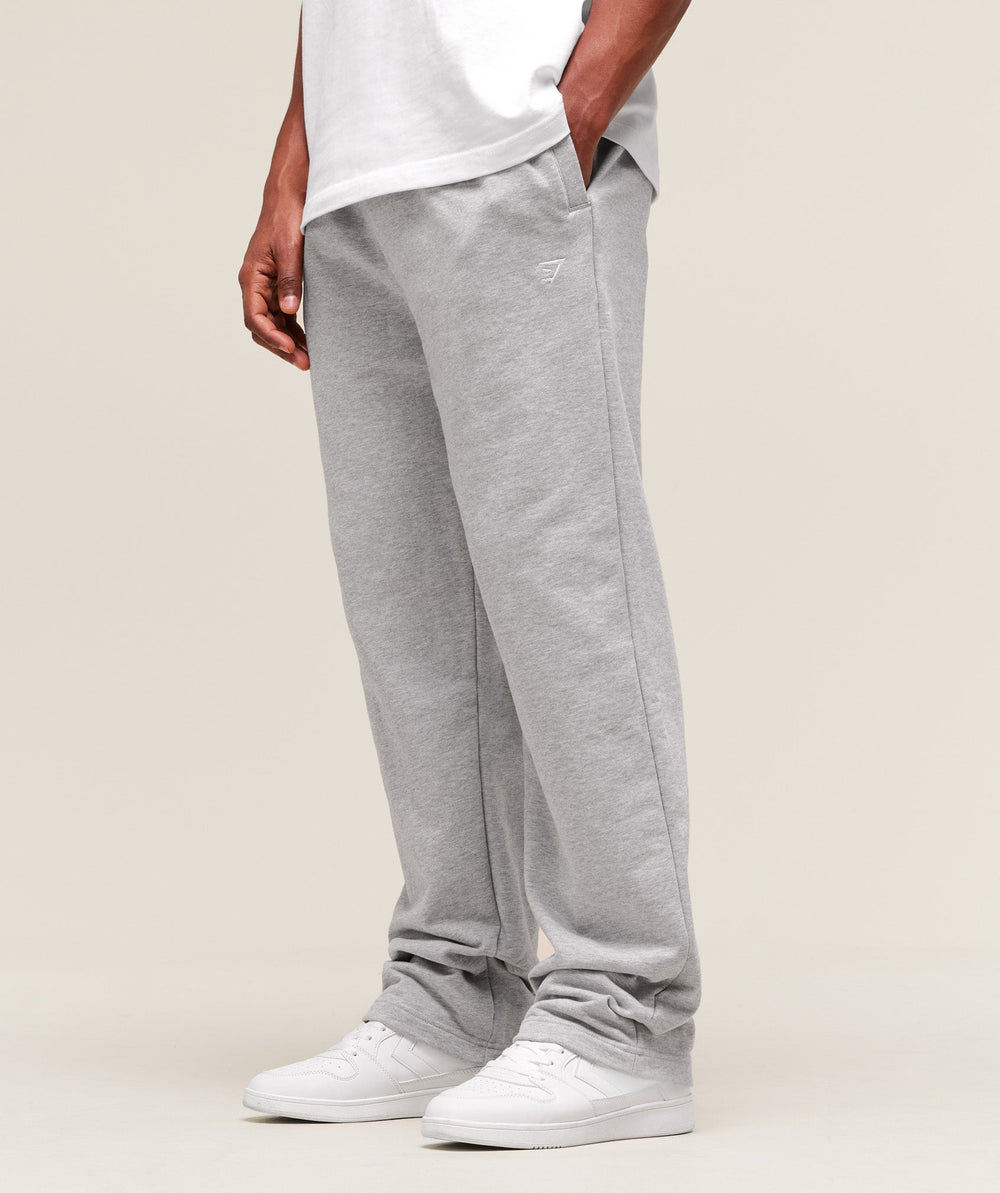 Rest Day Essentials Straight Leg Joggers Light Grey Marl
