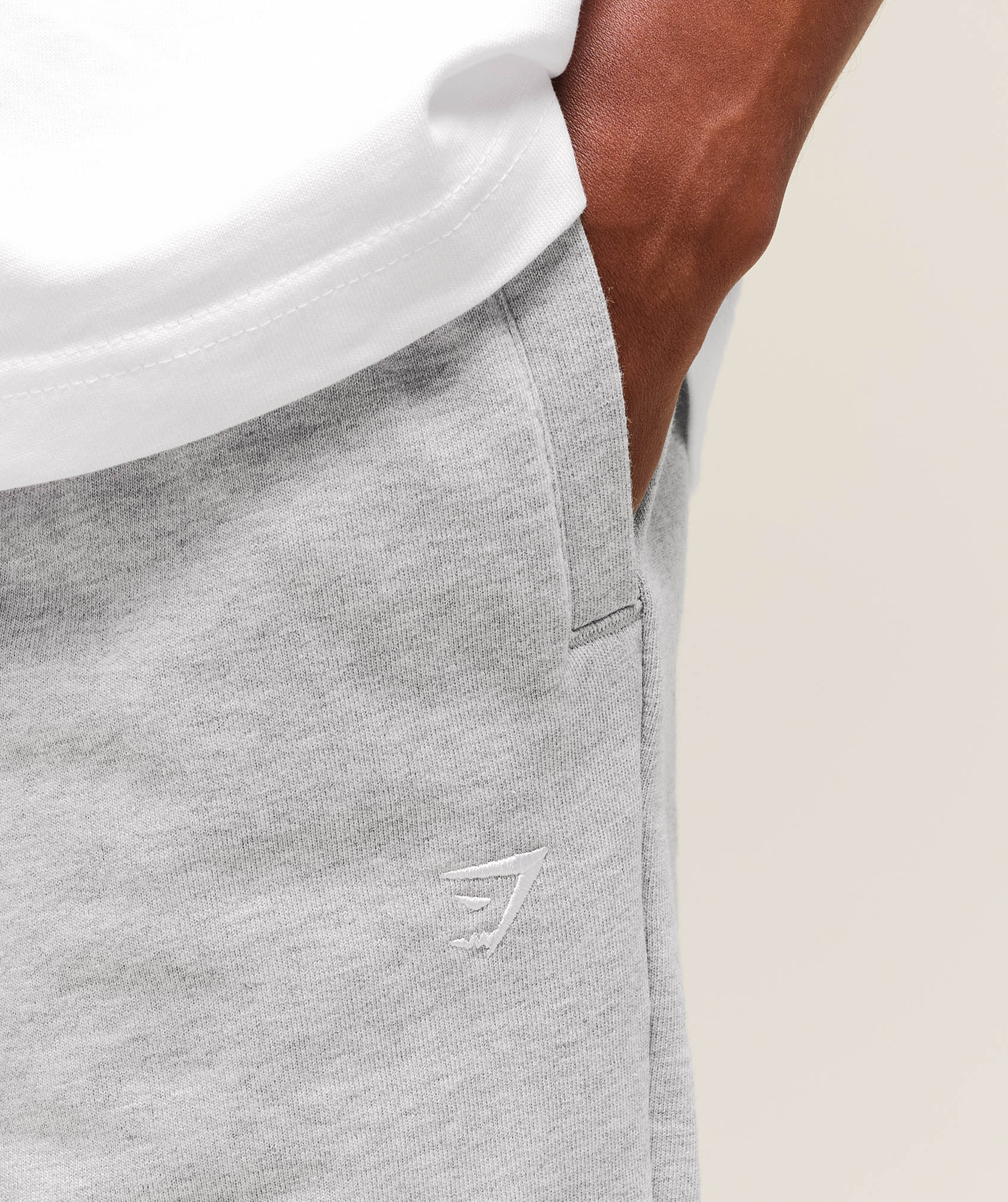 Rest Day Essentials Straight Leg Joggers Light Grey Marl