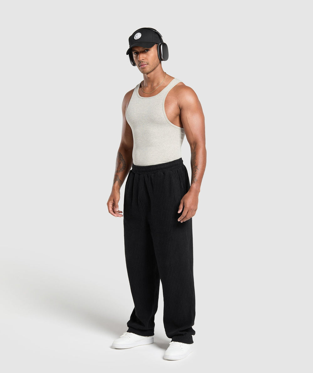 Cord Pants Black
