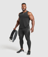 Shadow Seamless Tights Black
