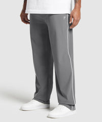 Contrast Straight Leg Pant Pitch Grey