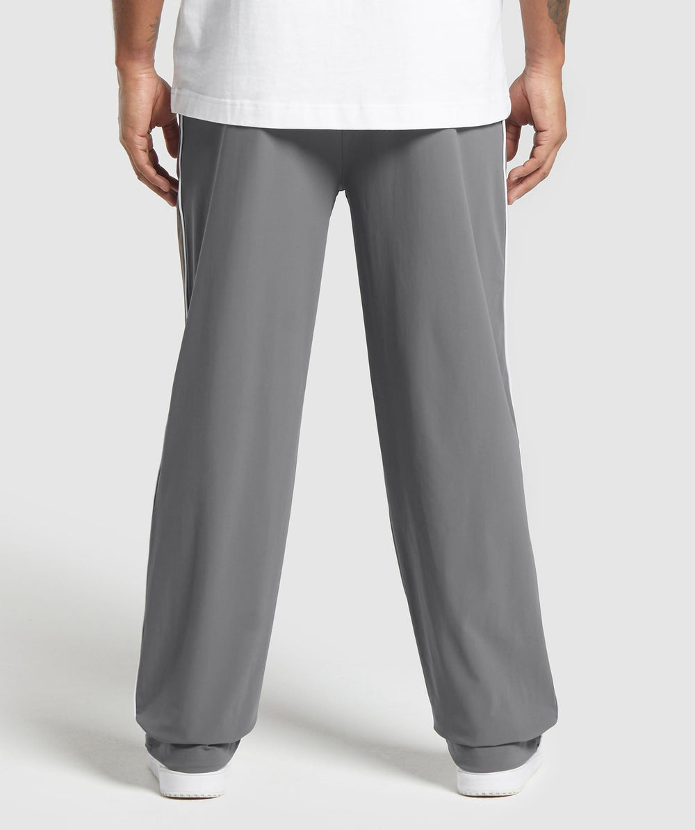 Contrast Straight Leg Pant Pitch Grey