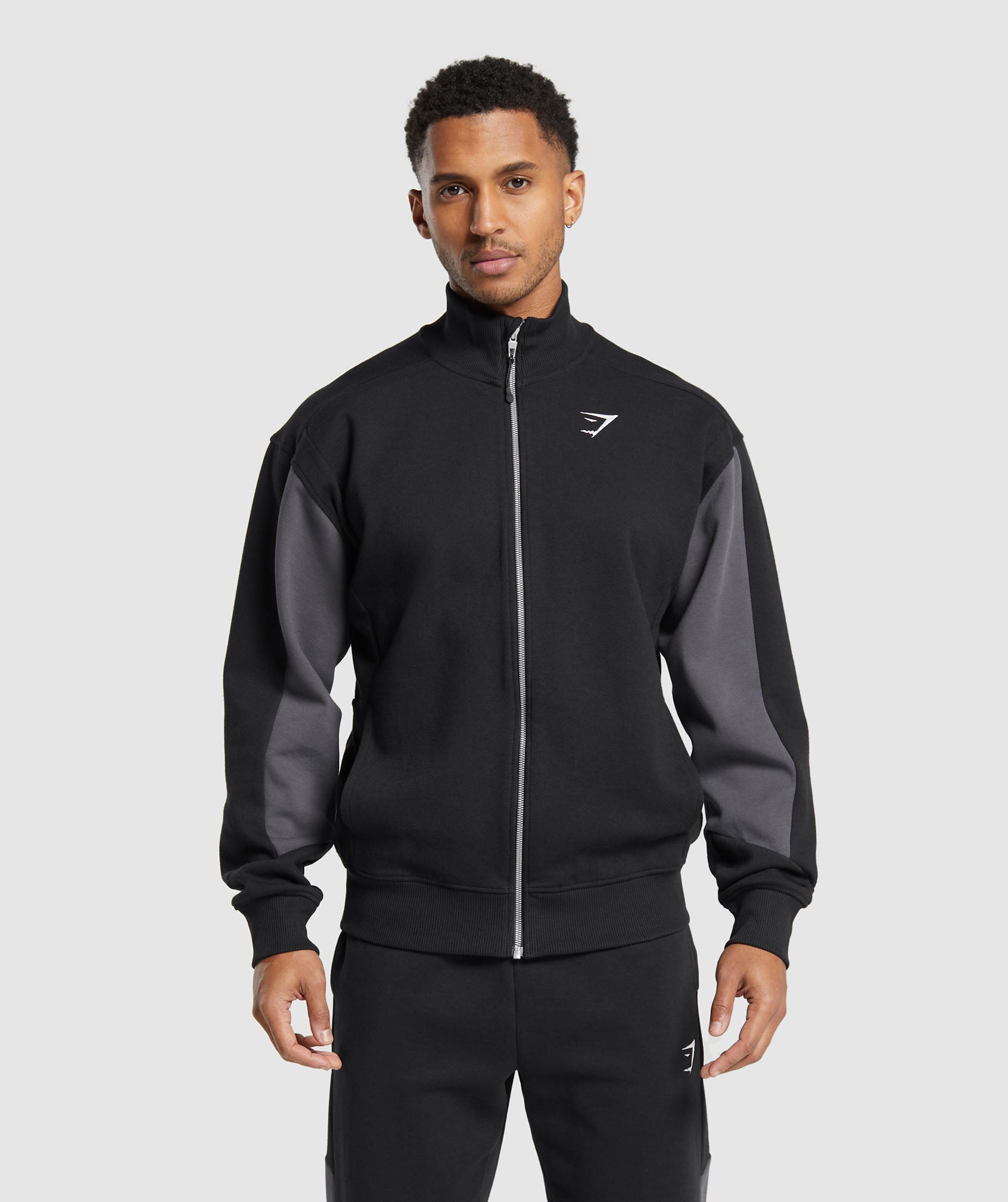 Pique Track Jacket Black/Onyx Grey