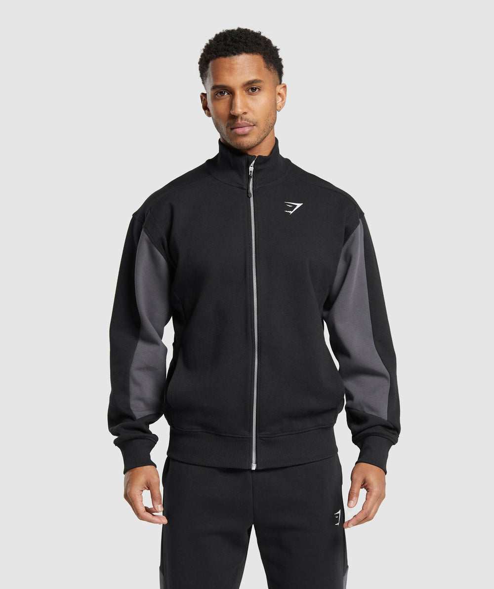 Pique Track Jacket Black/Onyx Grey