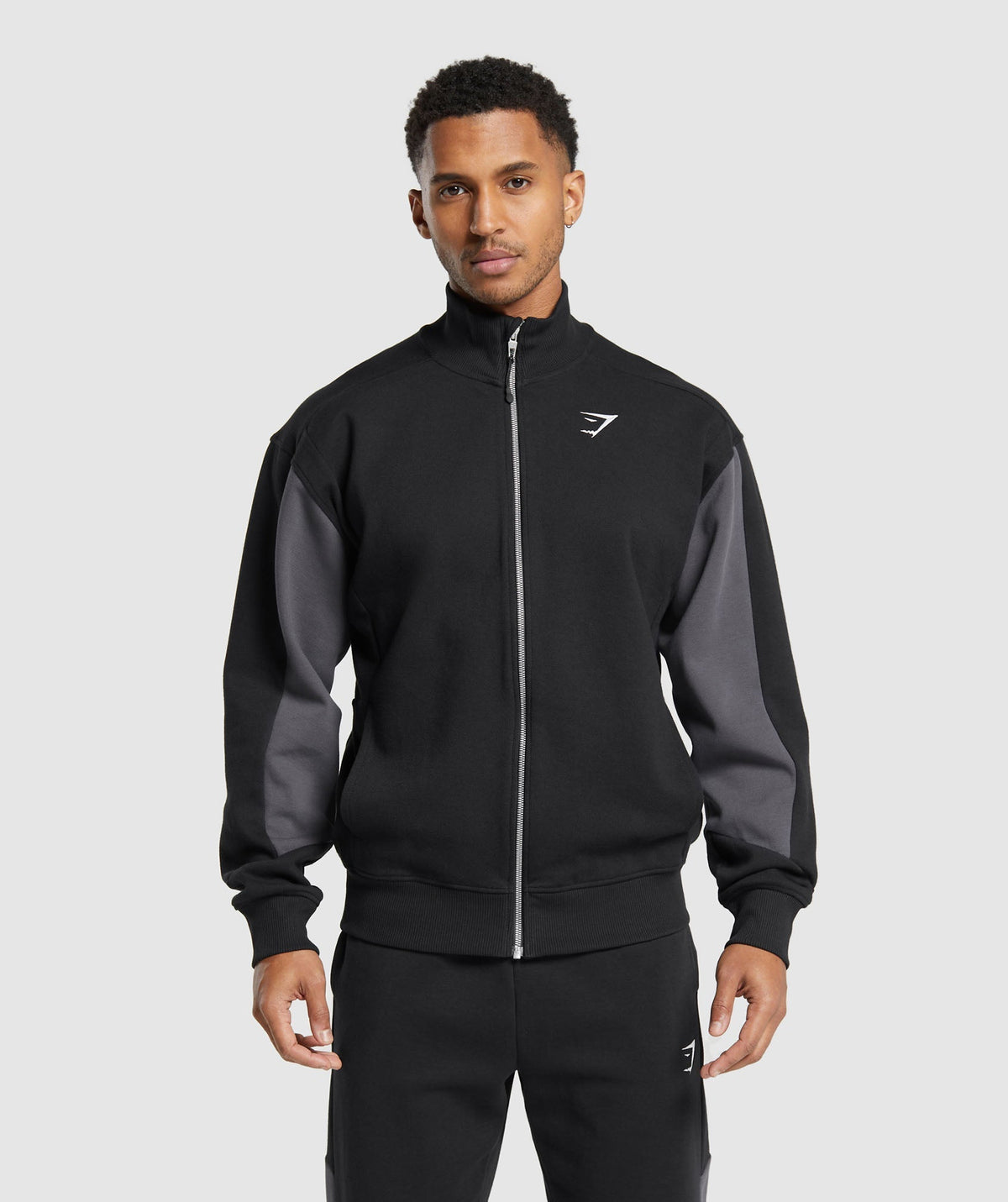 Pique Track Jacket Black/Onyx Grey