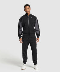 Pique Track Jacket Black/Onyx Grey