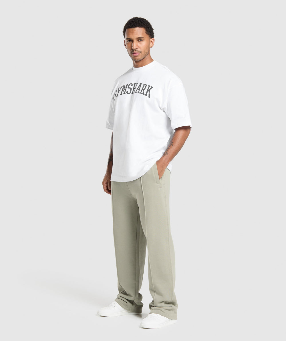 Wide Leg Pants Chalk Green