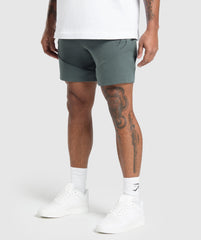 Interlock Tech 6" Shorts Slate Teal