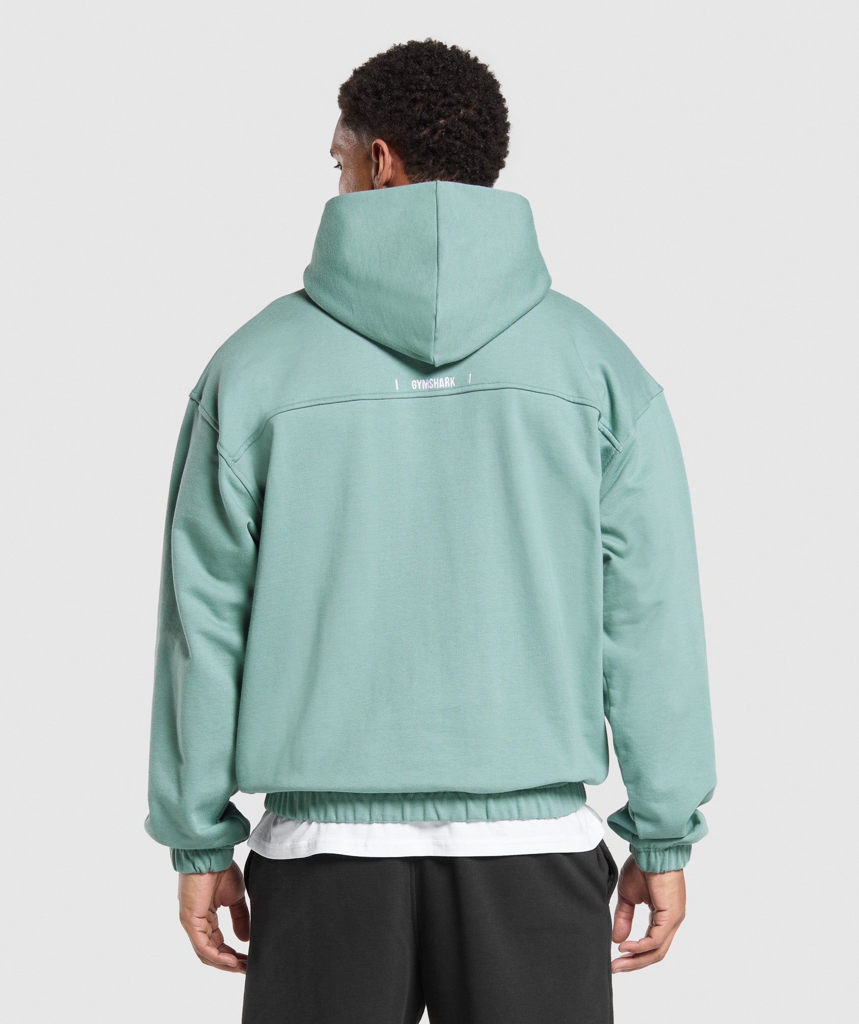 Rest Day Essentials Boxy Hoodie Celeste Blue