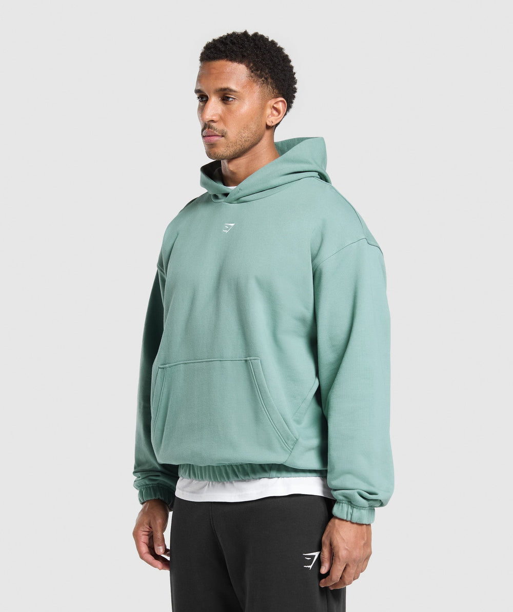 Rest Day Essentials Boxy Hoodie Celeste Blue