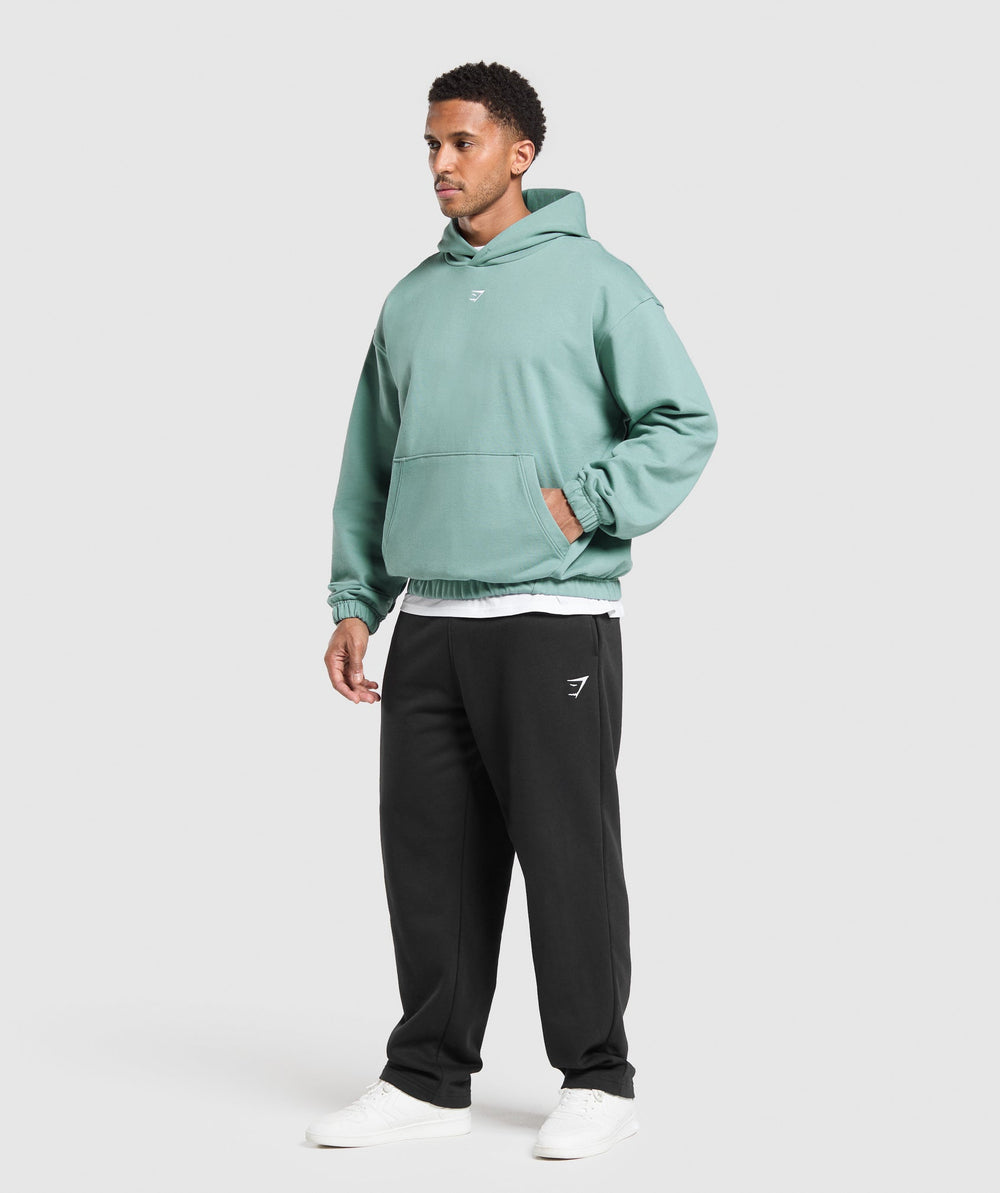 Rest Day Essentials Boxy Hoodie Celeste Blue
