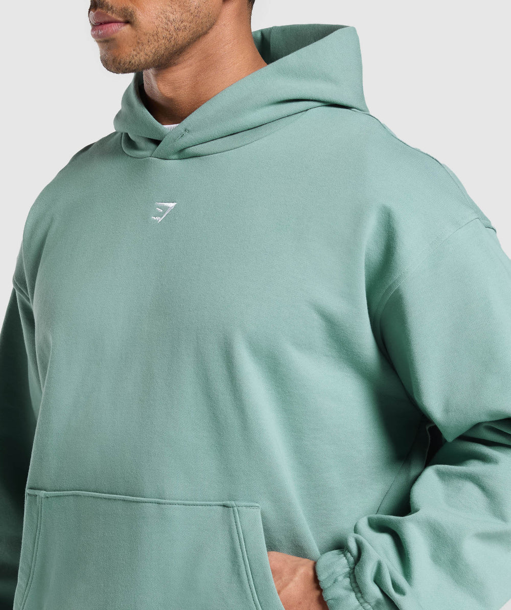 Rest Day Essentials Boxy Hoodie Celeste Blue