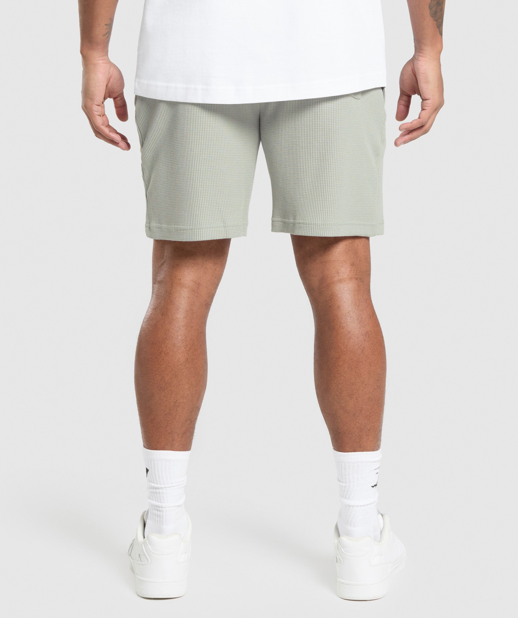 Waffle Shorts Stone Grey