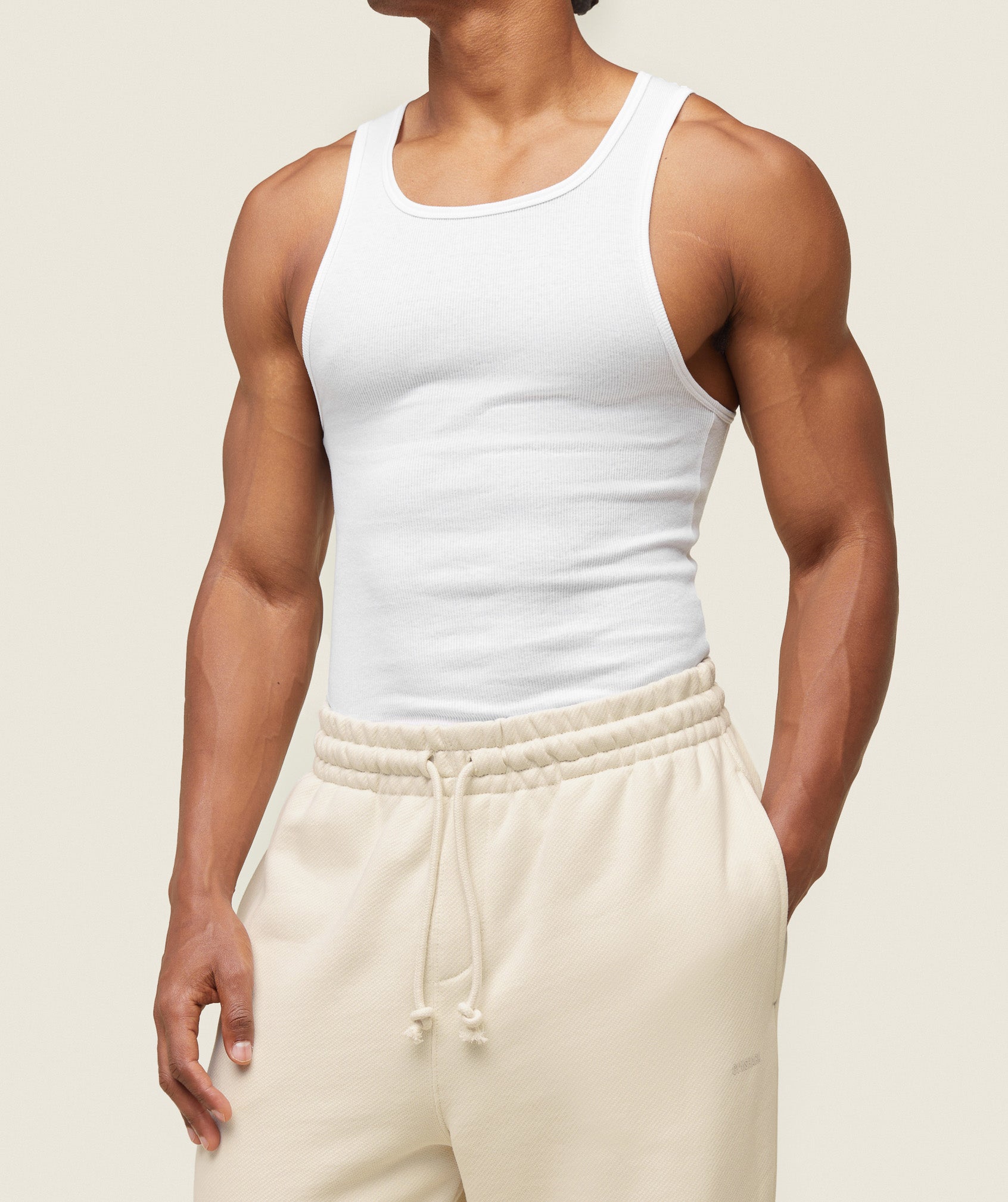 everywear Relaxed Sweatpants Oat White
