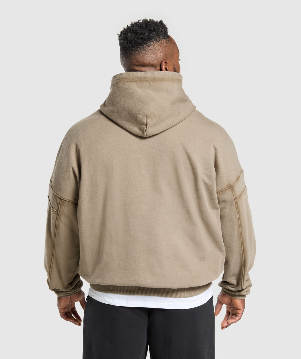 Heavyweight Hoodie Lifestyle Brown