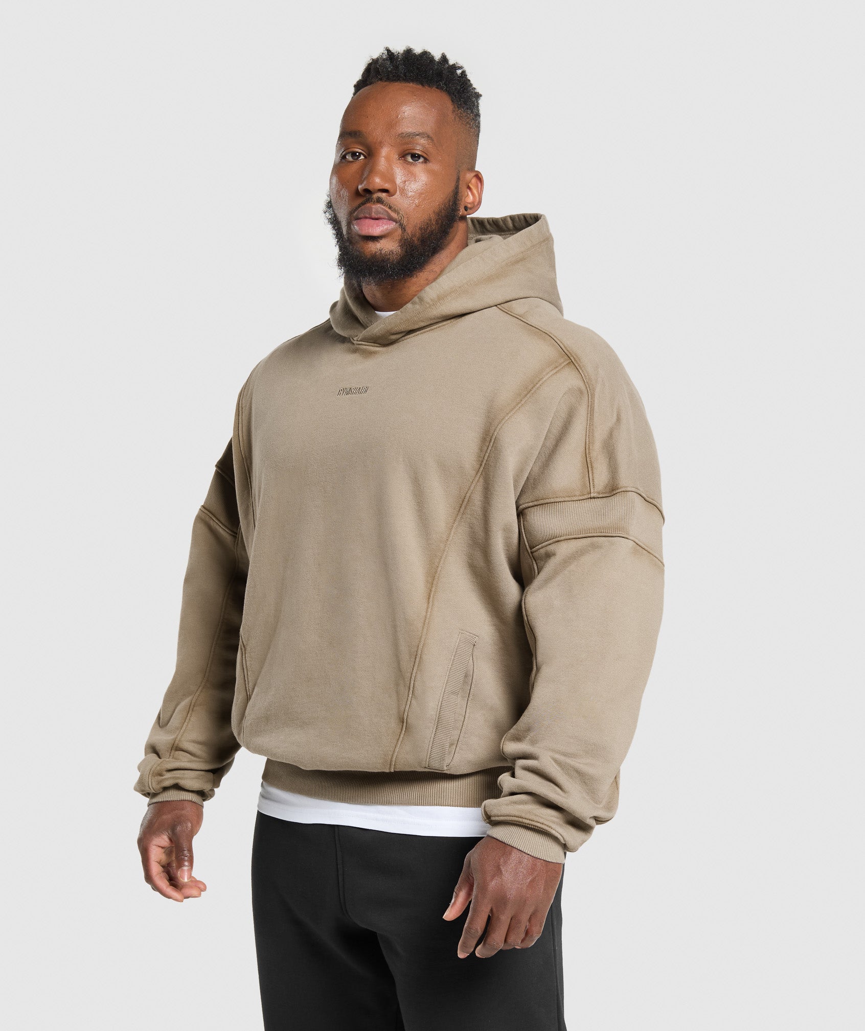 Heavyweight Hoodie Lifestyle Brown