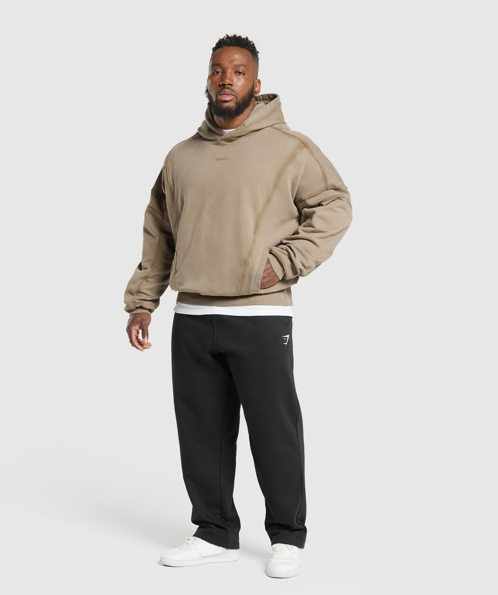 Heavyweight Hoodie Lifestyle Brown