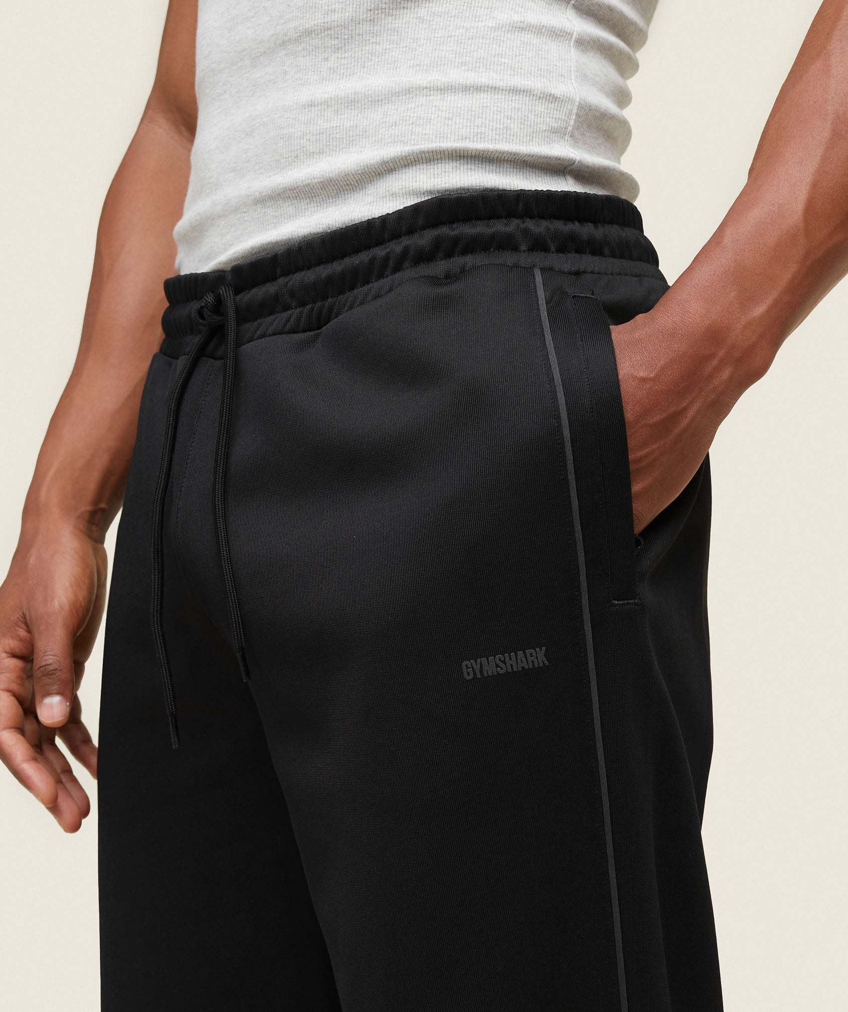 everywear Track Pants Black/White